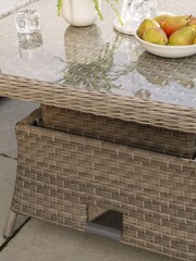 Kettler Natural Charlbury Mini Corner Rattan Garden Set - Image 6 of 8