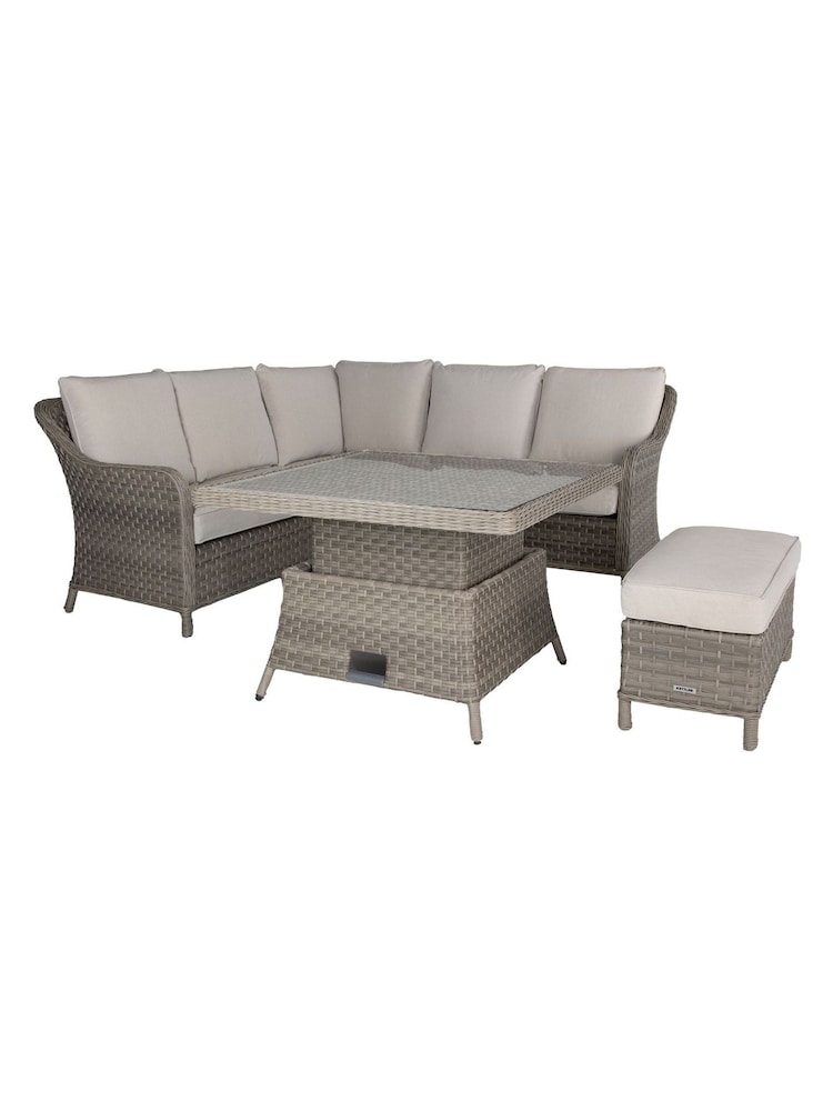 Kettler Natural Charlbury Mini Corner Rattan Garden Set - Image 8 of 8