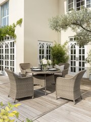 Kettler Natural Charlbury Rattan Dining Table - Image 2 of 6