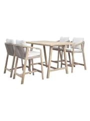 Kettler Natural Cora Rope High Dining Set - Image 9 of 9