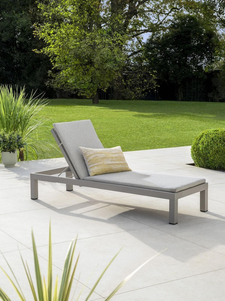 Kettler Pebble Pebble Sunlounger with Cushion - Image 1 of 7