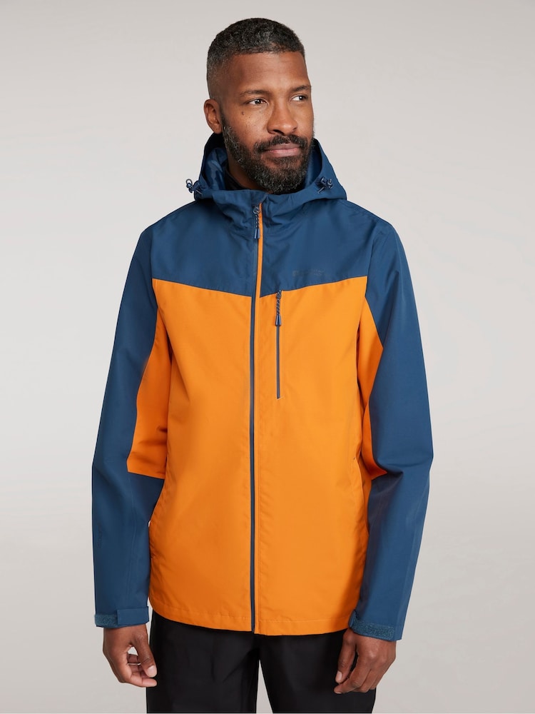 Mountain Warehouse Orange Brisk Extreme Mens Waterproof Jacket - Image 1 of 9 Mountain Warehouse Orange Brisk Extreme Mens Waterproof Jacket - Image 1 of 9