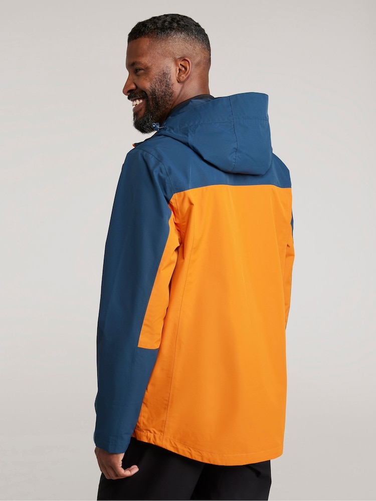 Mountain Warehouse Orange Brisk Extreme Mens Waterproof Jacket - Image 2 of 9 Mountain Warehouse Orange Brisk Extreme Mens Waterproof Jacket - Image 2 of 9