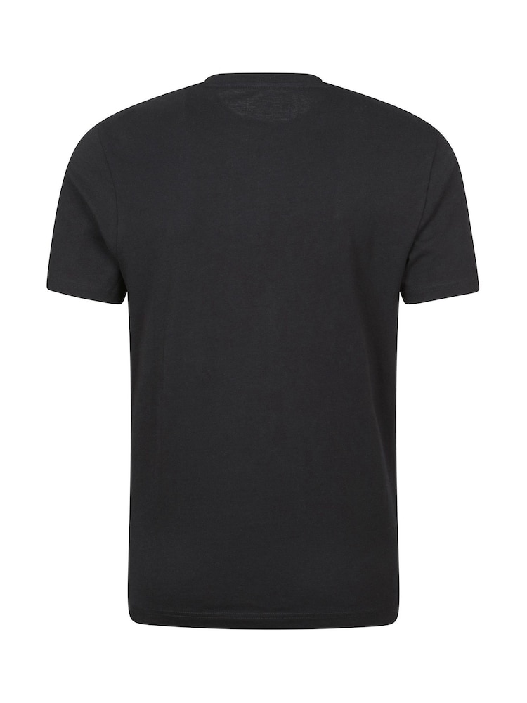 Mountain Warehouse Black Mens 100% Cotton UV T-Shirt 3 Peaks - Image 2 of 6