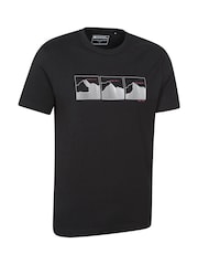 Mountain Warehouse Black Mens 100% Cotton UV T-Shirt 3 Peaks - Image 3 of 6