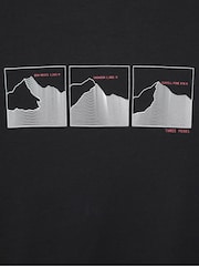Mountain Warehouse Black Mens 100% Cotton UV T-Shirt 3 Peaks - Image 5 of 6
