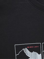 Mountain Warehouse Black Mens 100% Cotton UV T-Shirt 3 Peaks - Image 6 of 6