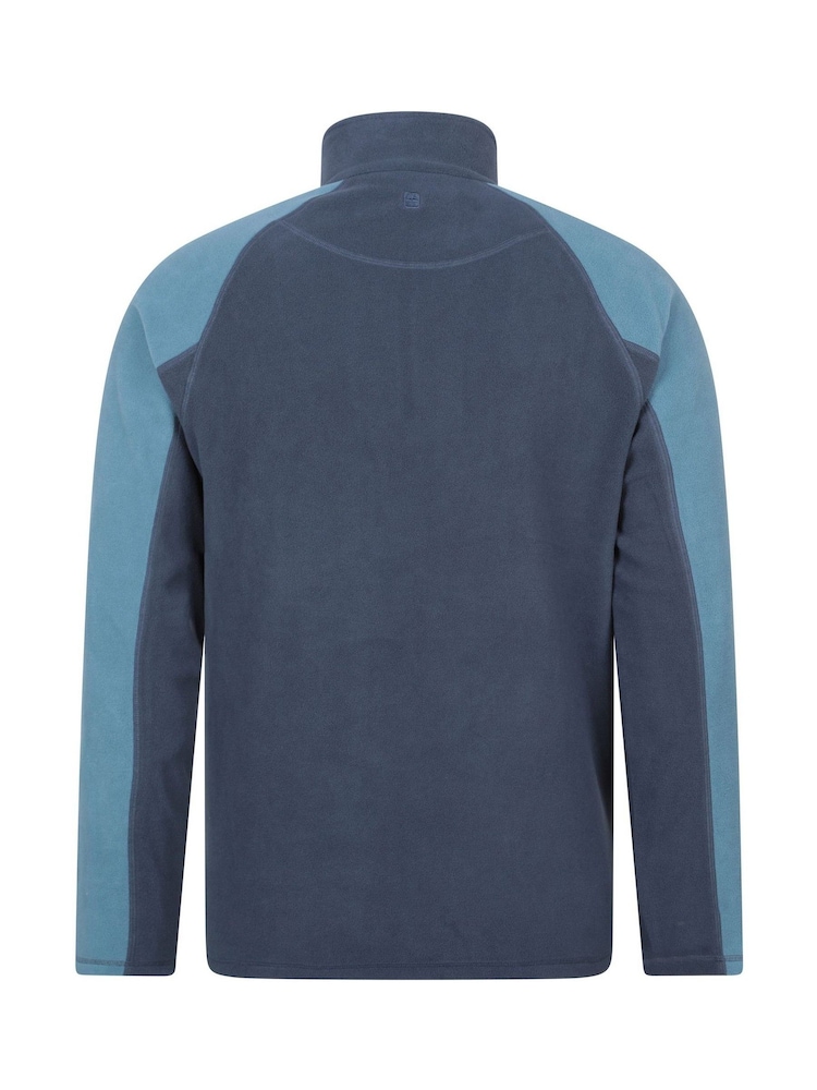 Mountain Warehouse Blue Mens Ashbourne II Half Zip Fleece - Image 2 of 5