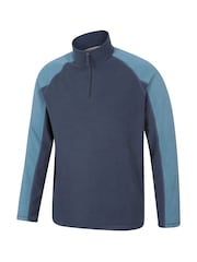 Mountain Warehouse Blue Mens Ashbourne II Half Zip Fleece - Image 4 of 5