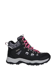 Mountain Warehouse Black/Pink Womens Adventurer Printed Waterproof Boots - Image 2 of 7