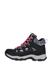 Mountain Warehouse Black/Pink Womens Adventurer Printed Waterproof Boots - Image 3 of 7