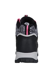 Mountain Warehouse Black/Pink Womens Adventurer Printed Waterproof Boots - Image 4 of 7
