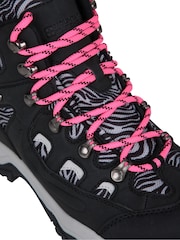 Mountain Warehouse Black/Pink Womens Adventurer Printed Waterproof Boots - Image 6 of 7