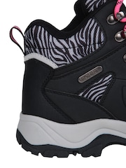 Mountain Warehouse Black/Pink Womens Adventurer Printed Waterproof Boots - Image 7 of 7