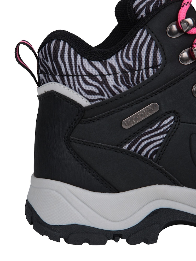 Mountain Warehouse Black/Pink Womens Adventurer Printed Waterproof Boots - Image 7 of 7