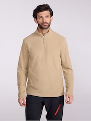 Mountain Warehouse Brown Mens Camber II Half Zip Quick Drying Fleece - Image 1 of 4