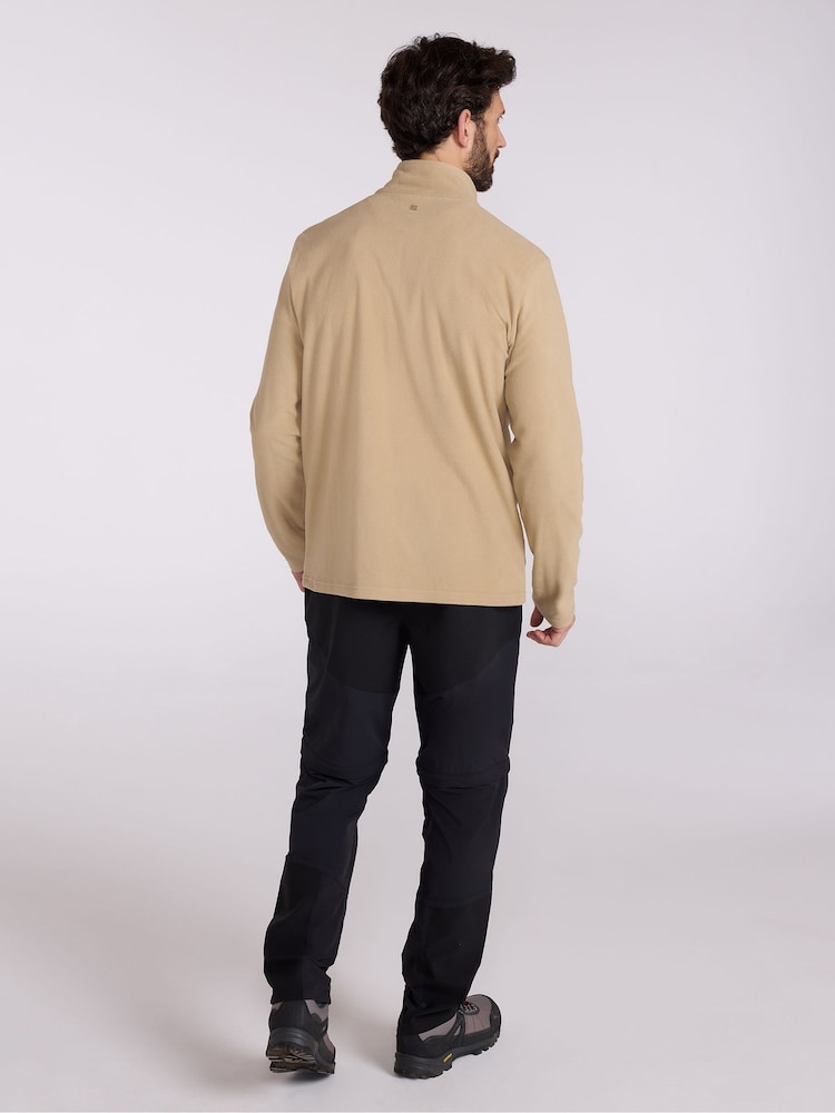 Mountain Warehouse Brown Mens Camber II Half Zip Quick Drying Fleece - Image 4 of 4