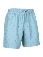Mountain Warehouse Green Mens Aruba Printed Quick Drying Swimshorts with UV Max Protection - Image 2 of 6