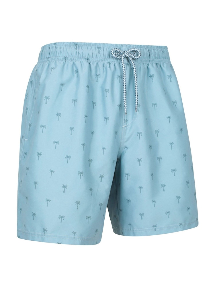 Mountain Warehouse Green Mens Aruba Printed Quick Drying Swimshorts with UV Max Protection - Image 2 of 6