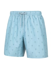 Mountain Warehouse Green Mens Aruba Printed Quick Drying Swimshorts with UV Max Protection - Image 4 of 6