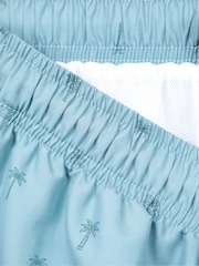 Mountain Warehouse Green Mens Aruba Printed Quick Drying Swimshorts with UV Max Protection - Image 6 of 6