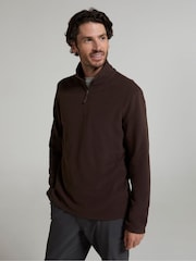 Mountain Warehouse Brown Mens Camber II Half Zip Quick Drying Fleece - Image 4 of 4
