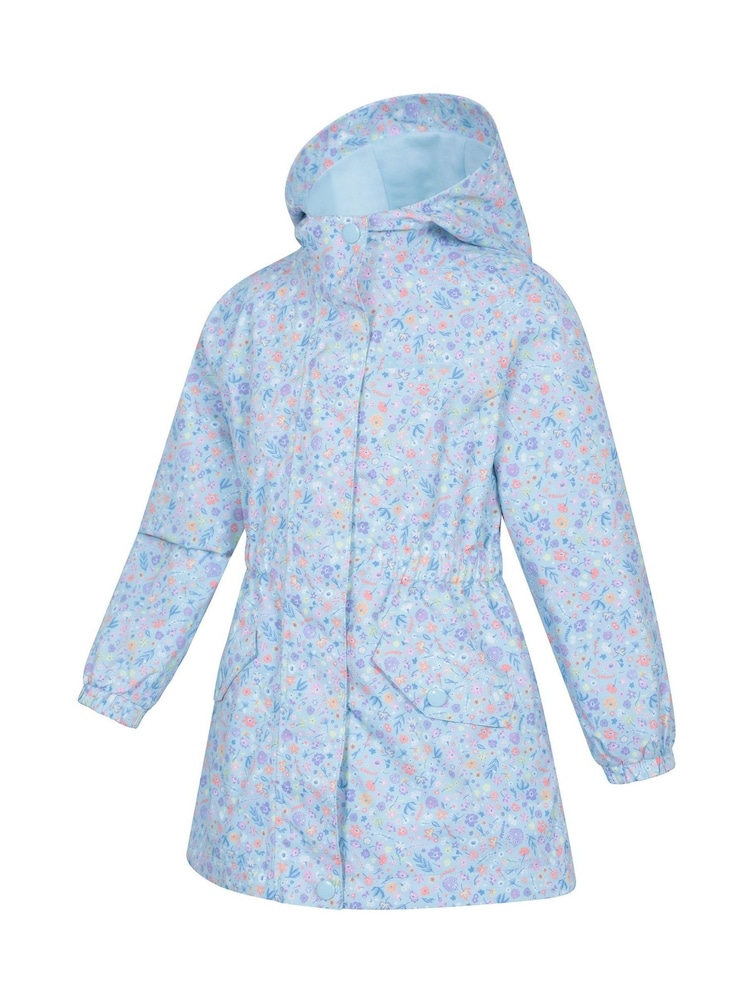 Mountain Warehouse Blue Dale Kids Lightweight Waterproof Jacket - Image 4 of 5