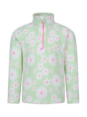 Mountain Warehouse Green Kids Endeavour Printed Half-Zip Fleece - Image 1 of 5