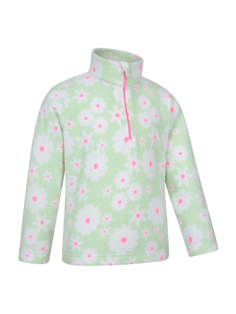 Mountain Warehouse Green Kids Endeavour Printed Half-Zip Fleece - Image 2 of 5