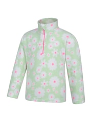 Mountain Warehouse Green Kids Endeavour Printed Half-Zip Fleece - Image 4 of 5