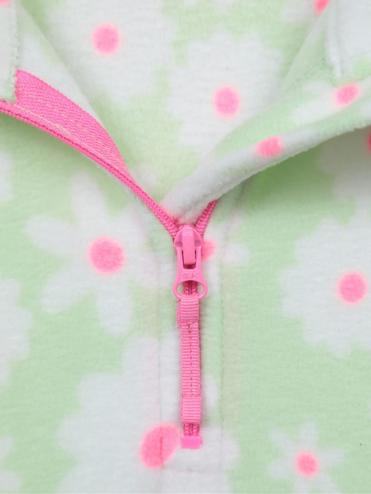 Mountain Warehouse Green Kids Endeavour Printed Half-Zip Fleece - Image 5 of 5