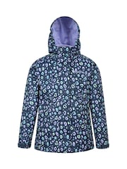Mountain Warehouse Blue Kids Aries Printed Waterproof 3-in-1 Jacket - Image 4 of 7