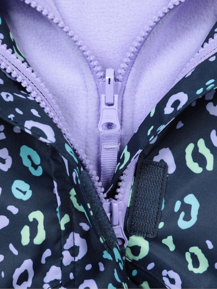 Mountain Warehouse Blue Kids Aries Printed Waterproof 3-in-1 Jacket - Image 7 of 7