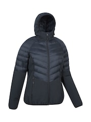Mountain Warehouse Black Womens Agile Hybrid Water-Resistant Softshell Padded Jacket - Image 2 of 5