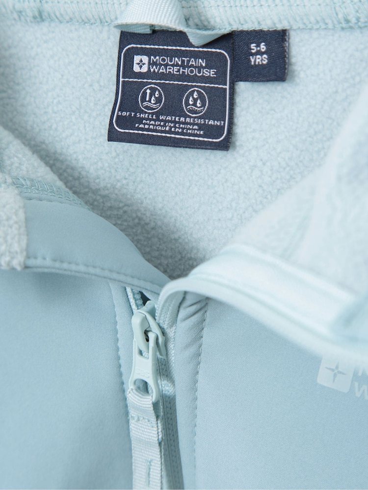 Azul - Chaqueta impermeable para niños de softshell Exodus de Mountain Warehouse - Imagen 6 de 6 Azul - Chaqueta impermeable para niños de softshell Exodus de Mountain Warehouse - Imagen 6 de 6