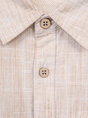 Mountain Warehouse Lilac Purple Mens Coconut Slub Texture Short Sleeve 100% Cotton Shirt - Image 4 of 4