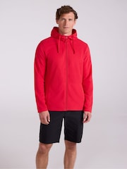 Mountain Warehouse Red Mens Camber Fleece Hoodie - Image 1 of 4