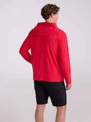 Mountain Warehouse Red Mens Camber Fleece Hoodie - Image 2 of 4