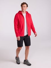 Mountain Warehouse Red Mens Camber Fleece Hoodie - Image 3 of 4