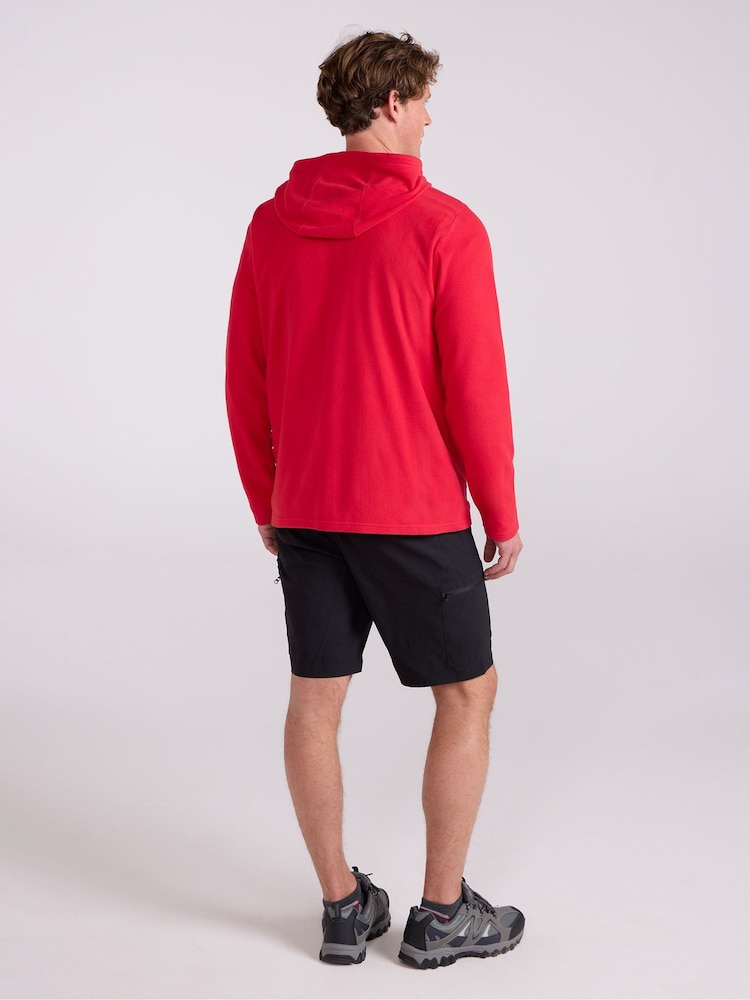 Mountain Warehouse Red Mens Camber Fleece Hoodie - Image 4 of 4