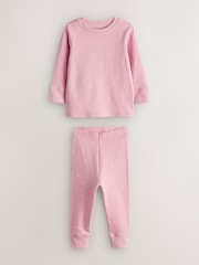 Pink Ditsy Floral Snuggle Pyjamas 3 Pack (9mths-12yrs) - Image 8 of 10