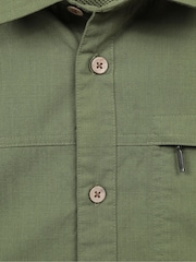 Mountain Warehouse Green Mens Coconut Slub Texture Short Sleeve 100% Cotton Shirt - Image 9 of 9