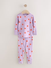 Red/Pink Stampy Print Snuggle Pyjamas 3 Pack (9mths-12yrs) - Image 6 of 11