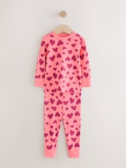 Red/Pink Stampy Print Snuggle Pyjamas 3 Pack (9mths-12yrs) - Image 8 of 11