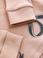 Ecru/Brown Bow Print Snuggle Pyjamas 3 Pack (9mths-12yrs) - Image 11 of 12