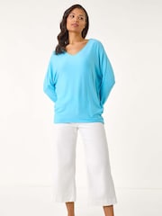 Roman Blue V-Neck Snit T-Shirt - Image 2 of 5