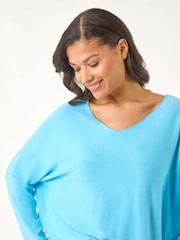 Roman Blue V-Neck Snit T-Shirt - Image 4 of 5