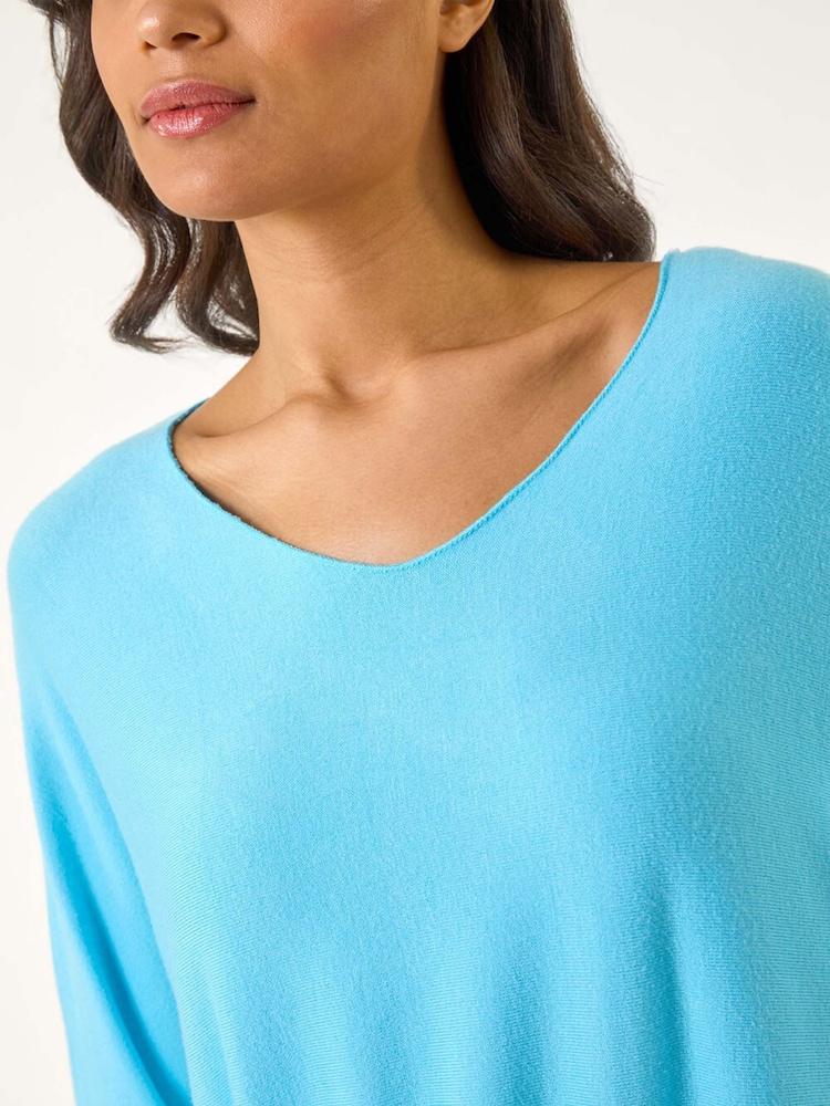 Roman Blue V-Neck Snit T-Shirt - Image 5 of 5