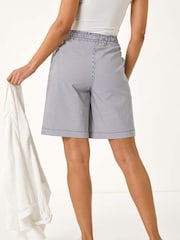 Roman Blue Baby Narrow Stripe Draw String Shorts - Image 3 of 5