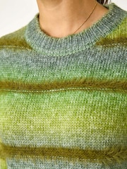 Roman Green Ombre Stripe Knit Jumper - Image 5 of 5